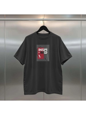 Buzagi Inspired Dijital Baskı Siyah Beyaz Unisex Oversize Tişört