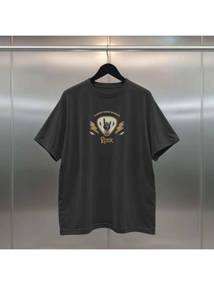 Buzagi Ramen Dijital Baskı Oversize Unisex Siyah Tişört