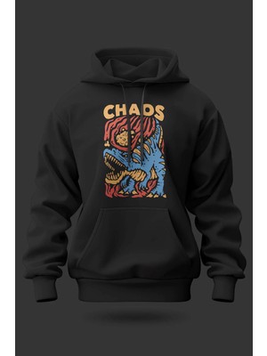 Buzagi Chaos Oversize Kapüşonlu Unisex Şardonlu Sweatshirt