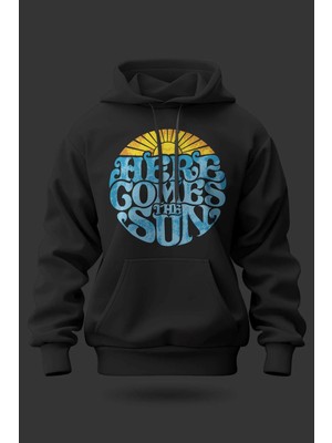 Buzagi Sun Oversize Kapüşonlu Unisex Şardonlu Sweatshirt