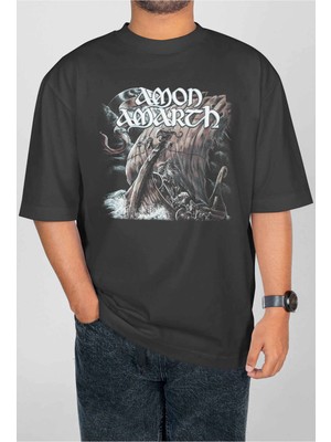 Buzagi Amon Amarth Dijital Baskı Oversize Unisex Tişört