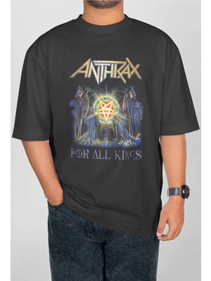 Buzagi Anthrax Dijital Baskı Oversize Unisex Tişört