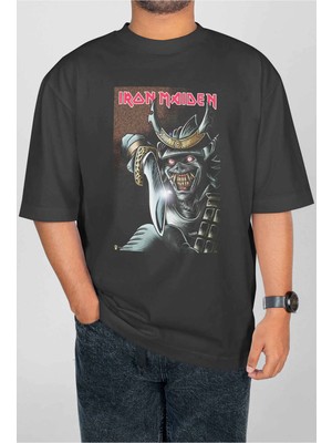 Buzagi Iron Maiden Dijital Baskı Oversize Unisex Tişört