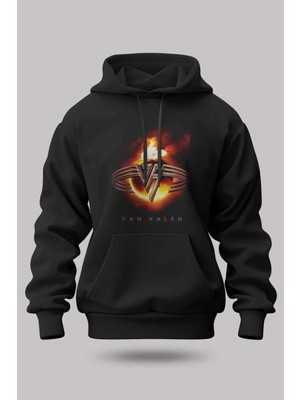 Buzagi Van Halen Oversize Kapüşonlu Unisex Şardonlu Sweatshirt
