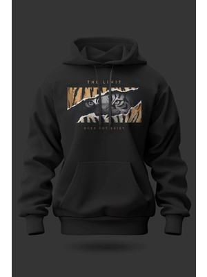 Buzagi The Limit Oversize Kapüşonlu Unisex Şardonlu Sweatshirt