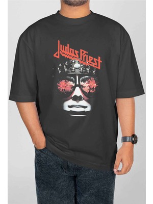 Buzagi Judas Priest Dijital Baskı Oversize Unisex Tişört