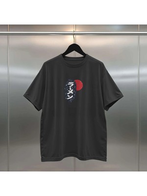 Buzagi Smash Dijital Baskı Oversize Unisex Siyah Tişört