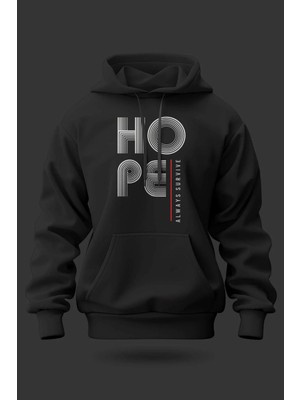 Buzagi Hope Oversize Kapüşonlu Unisex Şardonlu Sweatshirt