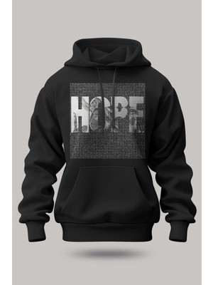Buzagi Hope Oversize Kapüşonlu Unisex Şardonlu Sweatshirt