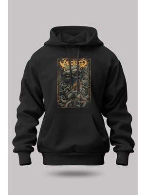 Buzagi Aborted Oversize Kapüşonlu Unisex Şardonlu Sweatshirt