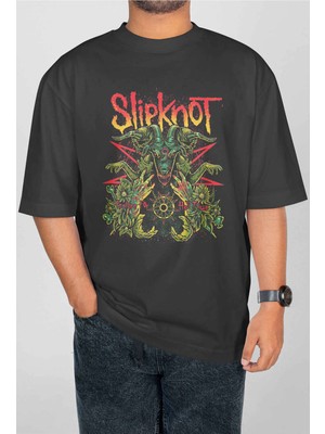 Buzagi Slipknot Dijital Baskı Oversize Unisex Tişört