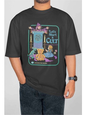 Buzagi Ouija Dijital Baskı Oversize Unisex Tişört