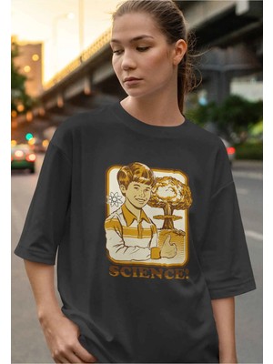Buzagi Time Travel Dijital Baskı Oversize Unisex Tişört