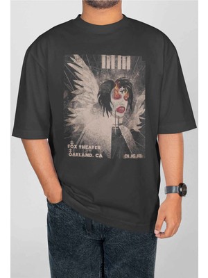 Buzagi Marilyn Manson Dijital Baskı Oversize Unisex Tişört