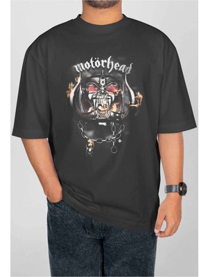 Buzagi Motörhead Dijital Baskı Oversize Unisex Tişört