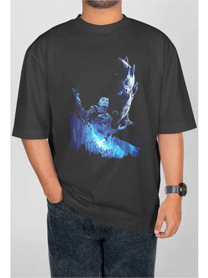 Buzagi Rhapsody Of Fire Dijital Baskı Oversize Unisex Tişört