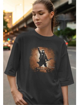 Buzagi Savatage Dijital Baskı Oversize Unisex Tişört