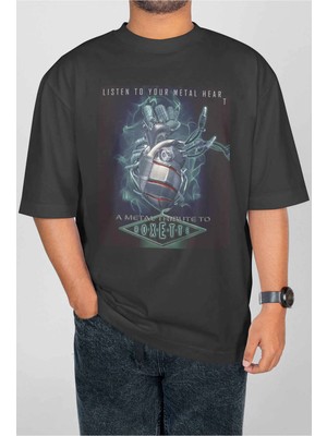 Buzagi Running Wild Dijital Baskı Oversize Unisex Tişört