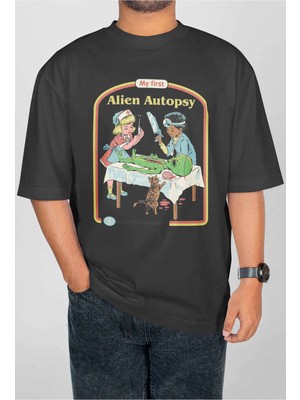 Buzagi Death Metal Dijital Baskı Oversize Unisex Tişört