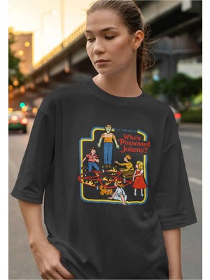 Buzagi Salem Dijital Baskı Oversize Unisex Tişört