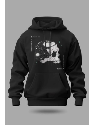 Buzagi Majestic Oversize Kapüşonlu Unisex Şardonlu Sweatshirt