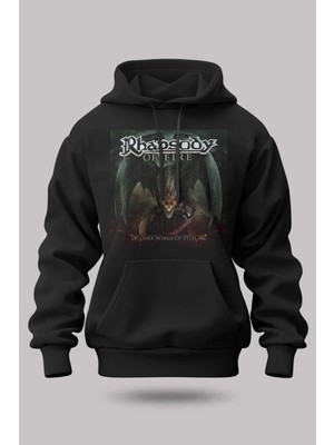 Buzagi Rhapsody Of Fire Oversize Kapüşonlu Unisex Şardonlu Sweatshirt