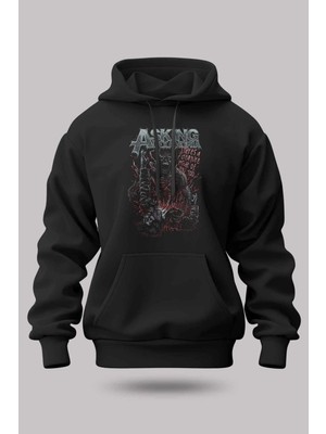 Buzagi Asking Alexandria Oversize Kapüşonlu Unisex Şardonlu Sweatshirt