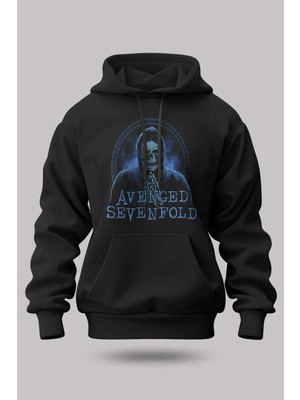 Buzagi Avenged Sevenfold Oversize Kapüşonlu Unisex Şardonlu Sweatshirt