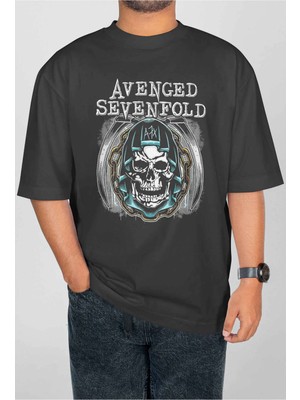 Buzagi Avenged Sevenfold Dijital Baskı Oversize Unisex Tişört