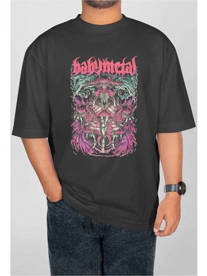 Buzagi Babymetal Dijital Baskı Oversize Unisex Tişört