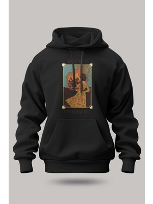 Buzagi Overreact Oversize Kapüşonlu Unisex Şardonlu Sweatshirt