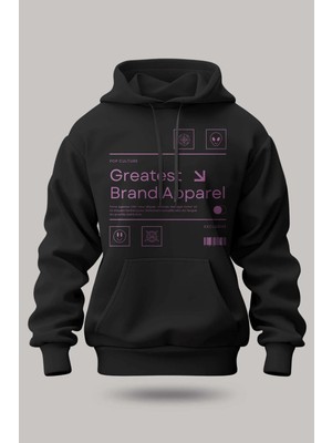Buzagi Apparel Oversize Kapüşonlu Unisex Şardonlu Sweatshirt