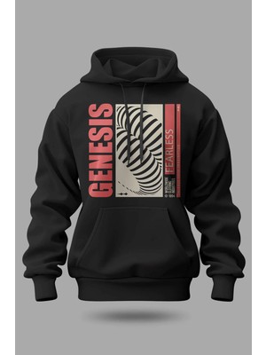Buzagi Genesis Oversize Kapüşonlu Unisex Şardonlu Sweatshirt