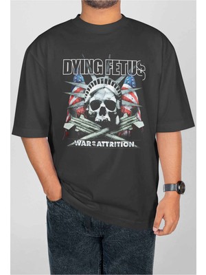 Buzagi Dying Fetus Dijital Baskı Oversize Unisex Tişört