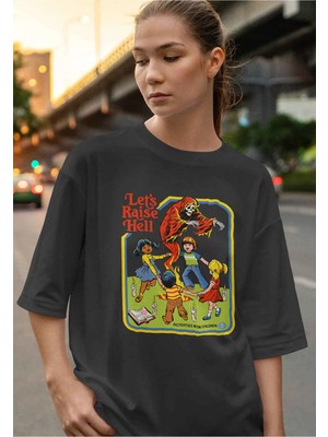 Buzagi Sell Soul Dijital Baskı Oversize Unisex Tişört
