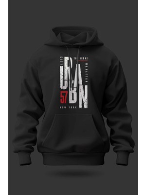 Buzagi Urban Oversize Kapüşonlu Unisex Şardonlu Sweatshirt