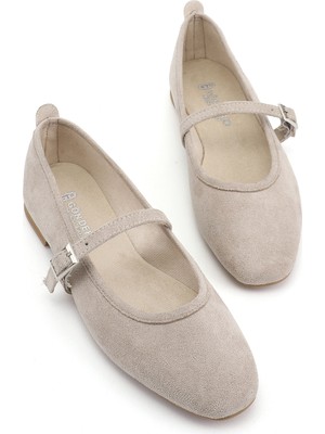 Gönderi(r) Kadın Bej Süet  Mary Jane Babet