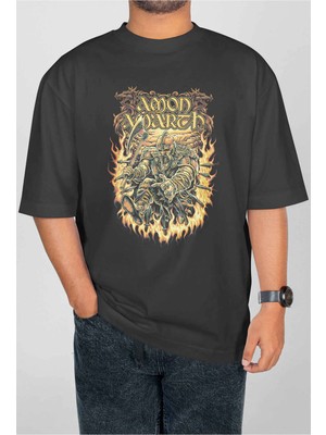 Buzagi Amon Amarth Dijital Baskı Oversize Unisex Tişört