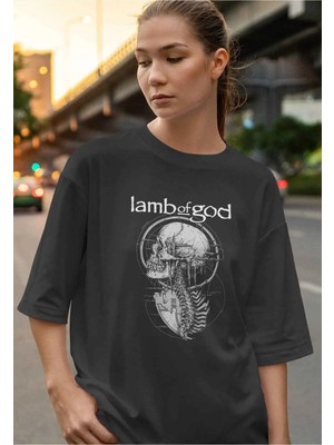 Buzagi Lamb Of God Dijital Baskı Oversize Unisex Tişört