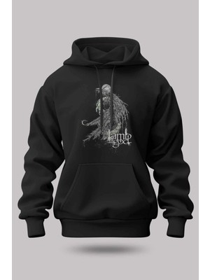 Buzagi Lamb Of God Oversize Kapüşonlu Unisex Şardonlu Sweatshirt