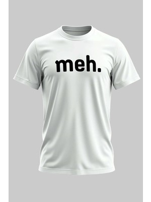 Buzagi Meh. Dijital Baskı Regular Kalıp Beyaz Unisex Tişört