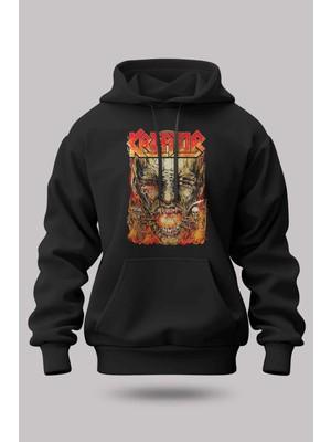 Buzagi Kreator Oversize Kapüşonlu Unisex Şardonlu Sweatshirt