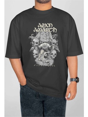 Buzagi Amon Amarth Dijital Baskı Oversize Unisex Tişört