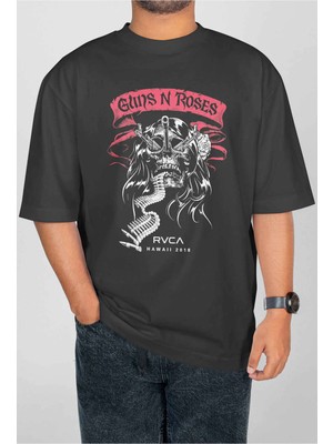 Buzagi Guns'n Roses Dijital Baskı Oversize Unisex Tişört