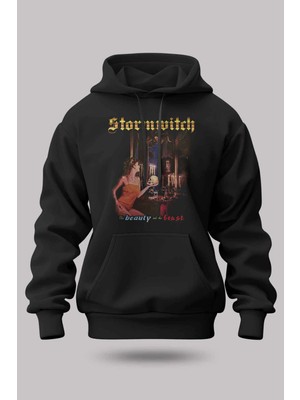 Buzagi Stormwitch Oversize Kapüşonlu Unisex Şardonlu Sweatshirt