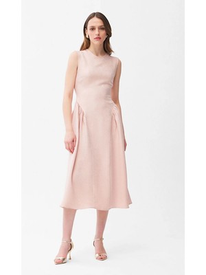 Adl Kolsuz Elbise Pudra 12444829001