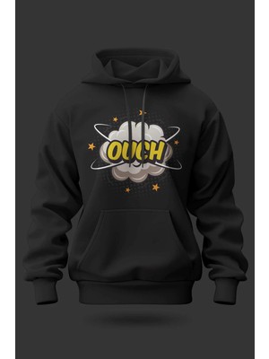 Buzagi Rock Oversize Kapüşonlu Unisex Şardonlu Sweatshirt