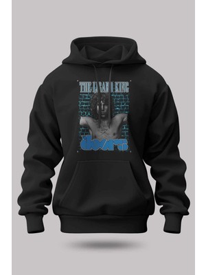 Buzagi The Doors Oversize Kapüşonlu Unisex Şardonlu Sweatshirt