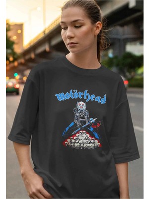 Buzagi Motörhead Dijital Baskı Oversize Unisex Tişört