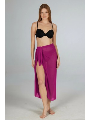 Çamaşır Kenti Estiva 6000 Kadın Düz Şifon Pareo